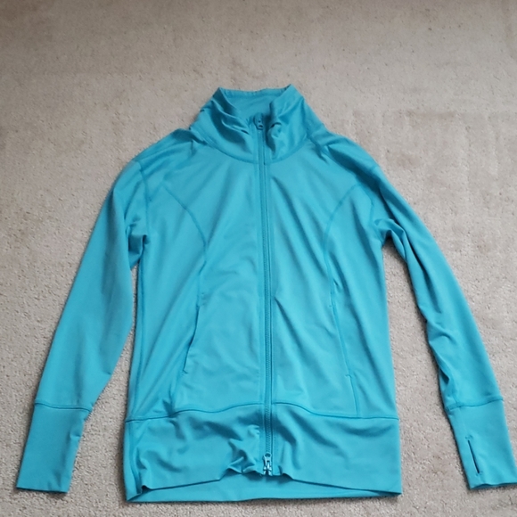 Zella Jackets & Blazers - Zella Aqua Blue Track Jacket